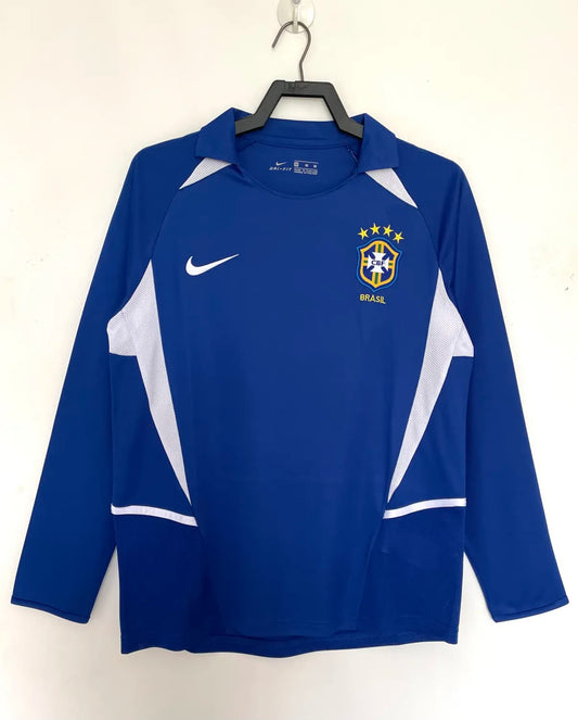 Brazil Away Long Sleeve Kit Retro 2002
