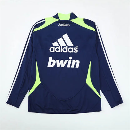 12-13 Real Madrid Blue Retro Training Suit - Top Only