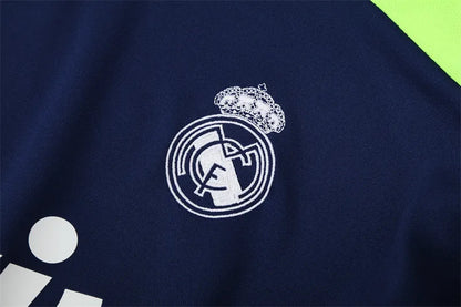12-13 Real Madrid Blue Retro Training Suit - Top Only