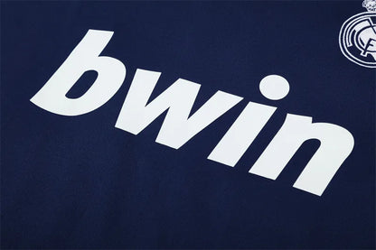 12-13 Real Madrid Blue Retro Training Suit - Top Only