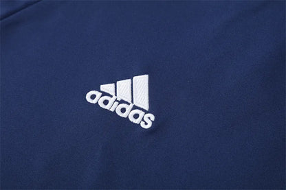 16-17 Real Madrid Blue Retro Training Suit - Top Only