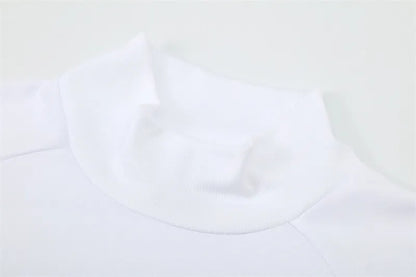 16-17 Real Madrid White Retro Training Suit - Top Only