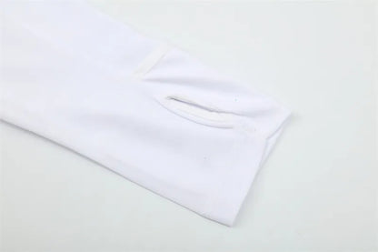 16-17 Real Madrid White Retro Training Suit - Top Only