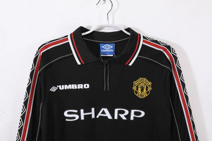 Manchester United Black Long Sleeve Kit Retro 98-99