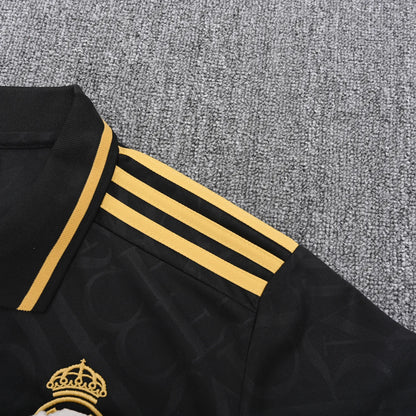 Real Madrid Black Polo Kit 25-26