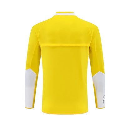 2002 Brazil Yellow Retro Training Suit - Top Only