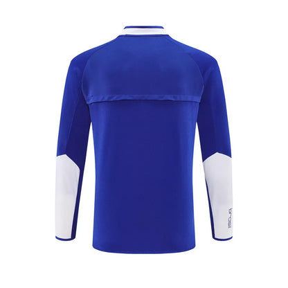2002 Brazil Blue Retro Training Suit - Top Only