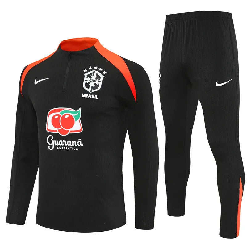 2025 Brazil Black Training Suit