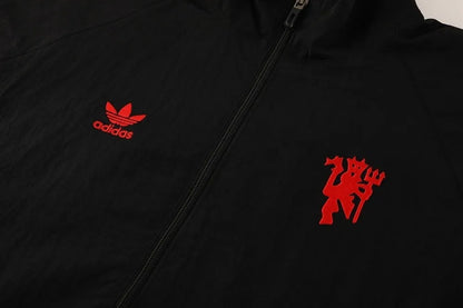 2025 Manchester United Black Windbreaker
