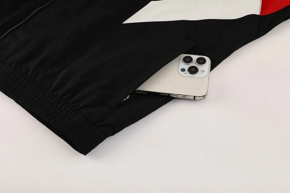 2025 Manchester United Black Windbreaker