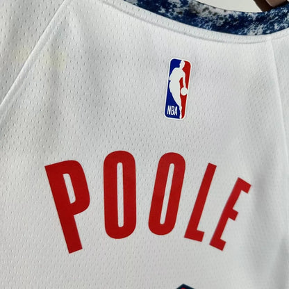 Poole#13 Washington Wizards 2025 NBA White Kit