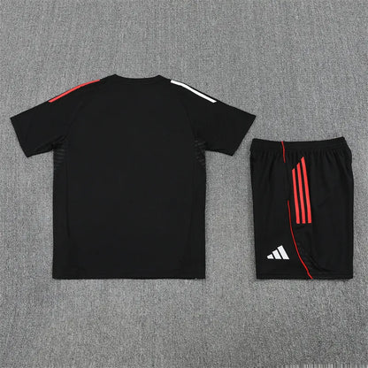 25-26 AX Black Short Sleeve Training Suit