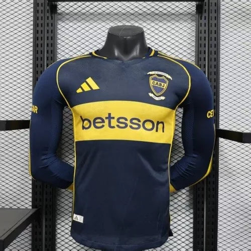 25-26 Boca Juniors Home Long Sleeve Kit