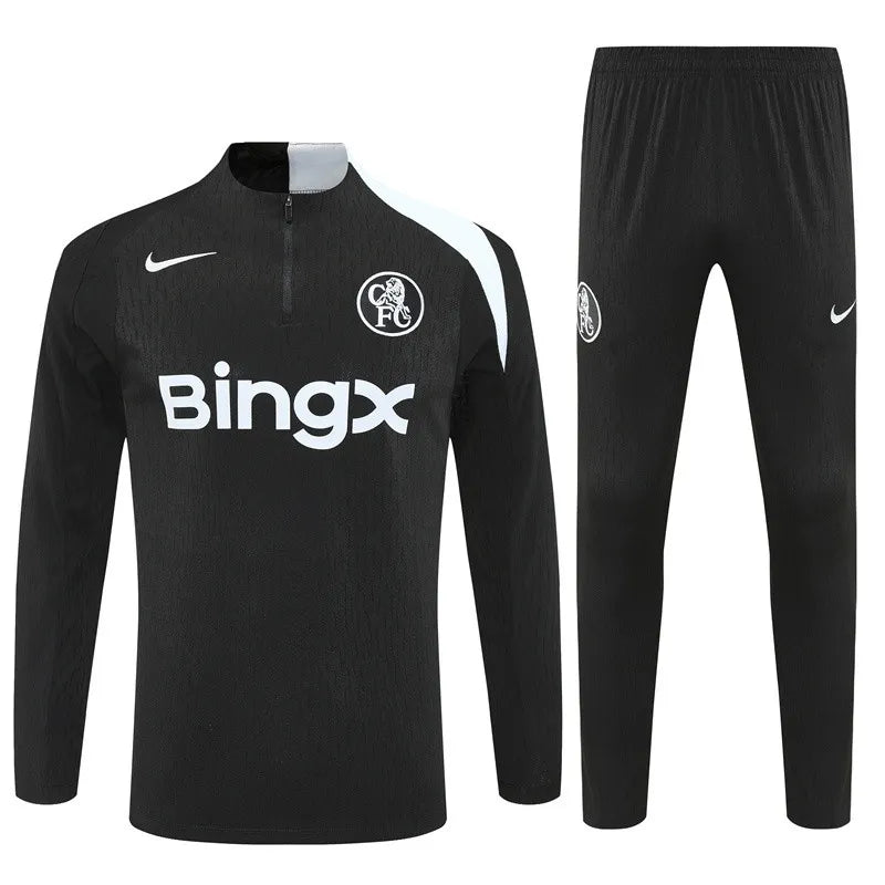 25-26 Chelsea Black Training Suit