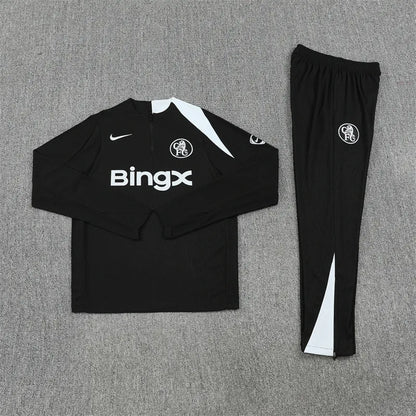 25-26 Chelsea Black Training Suit