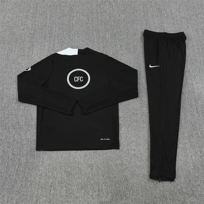 25-26 Chelsea Black Training Suit
