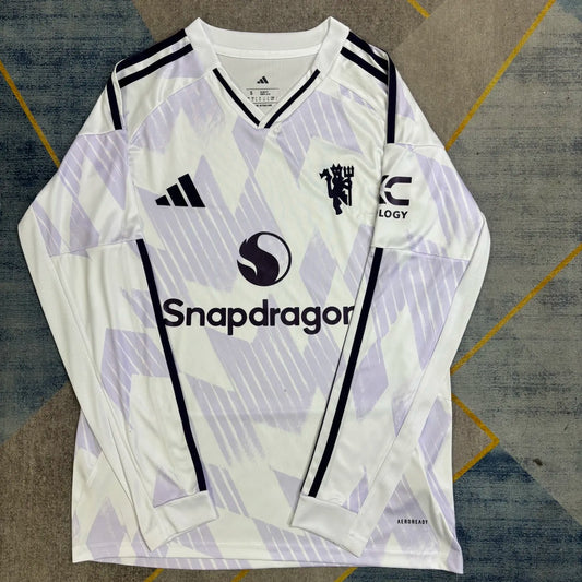 25-26 Manchester United Away Long Sleeve Fans Kit