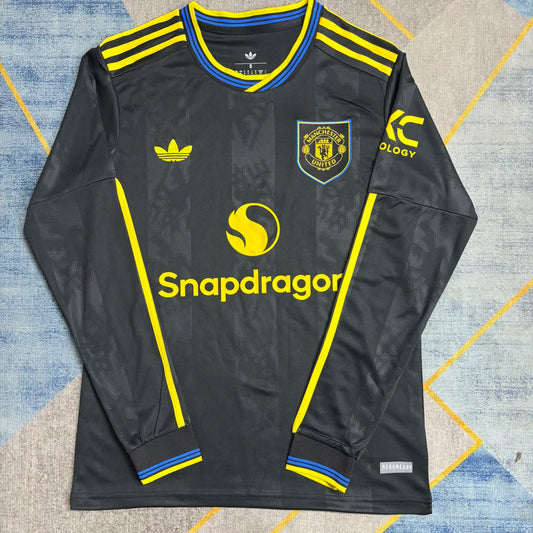 25-26 Manchester United Third Long Sleeve Fans Kit
