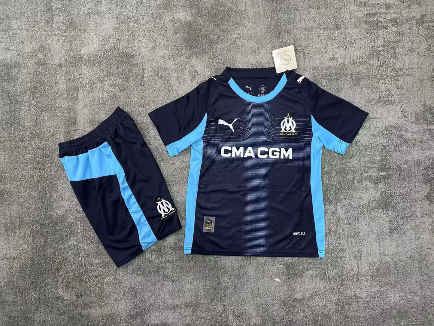 25-26 Olympique Marseille Away Kids Kit