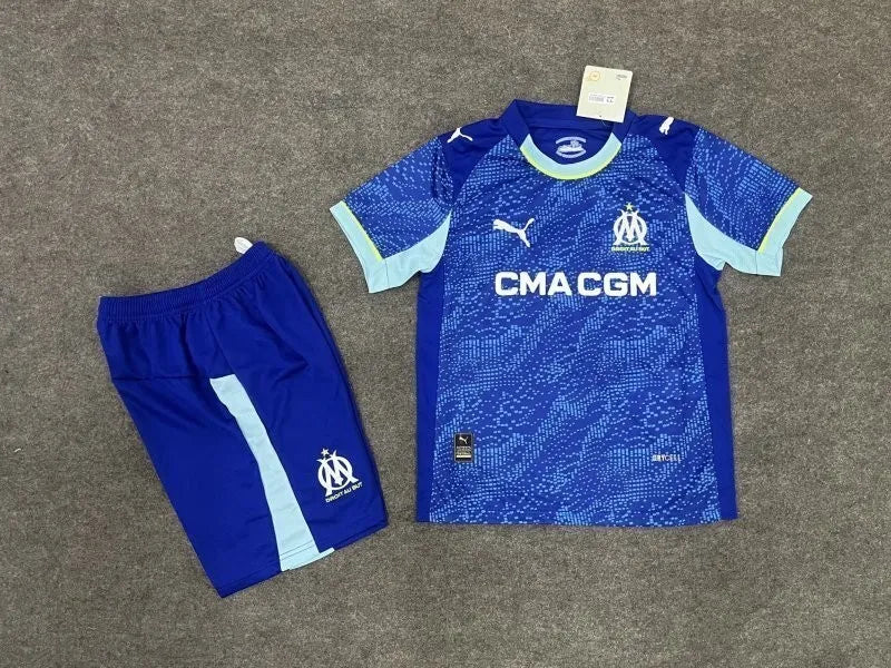 25-26 Olympique Marseille Third Kids Kit