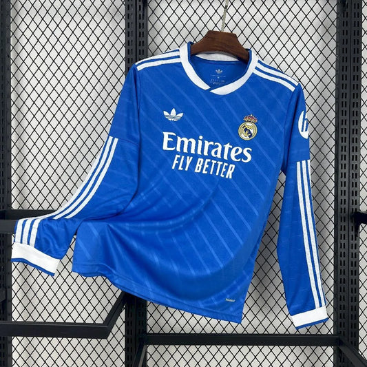 25-26 Real Madrid Third Fans Long Sleeve Kit