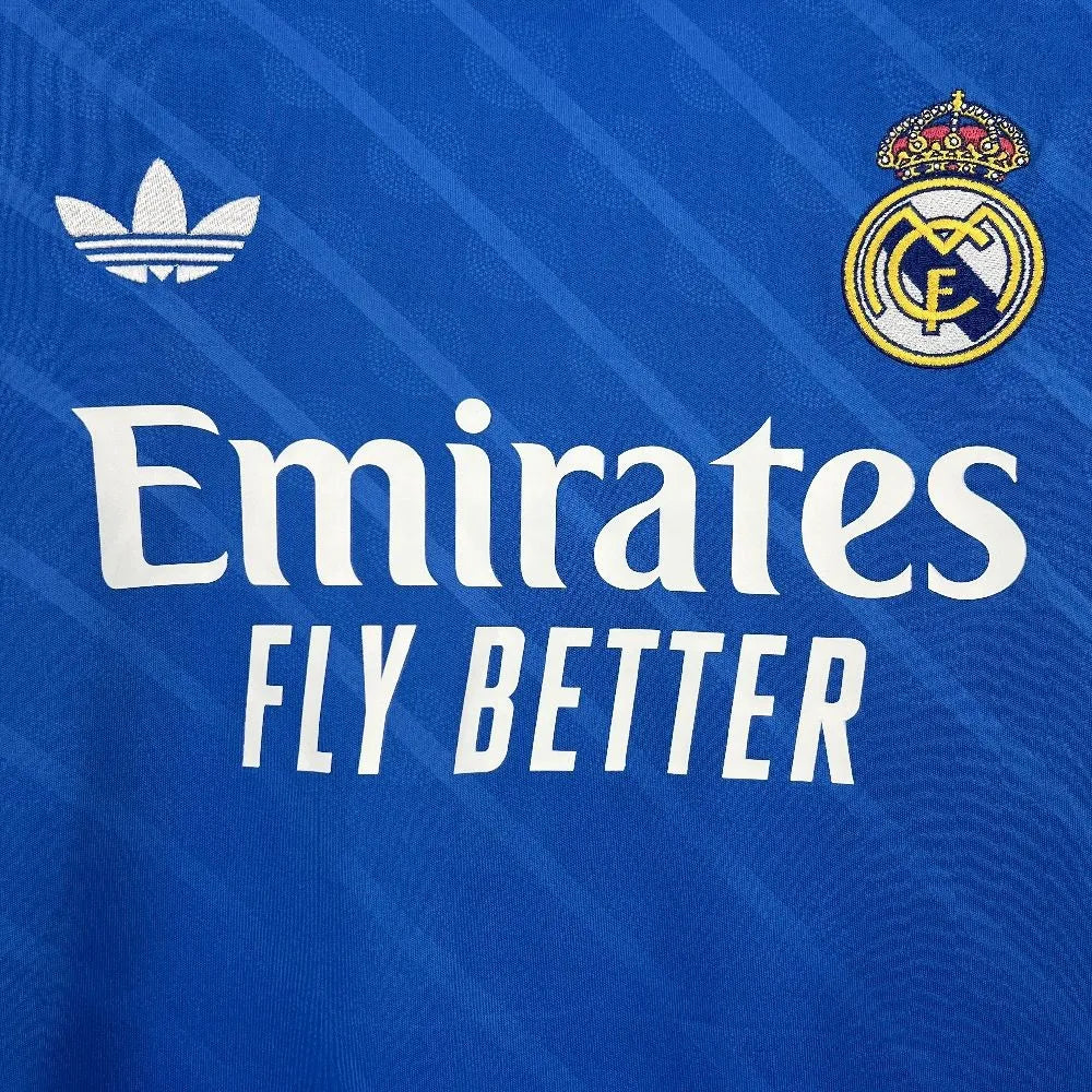 25-26 Real Madrid Third Fans Long Sleeve Kit
