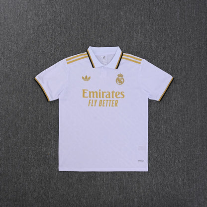 Real Madrid White Polo Kit 25-26