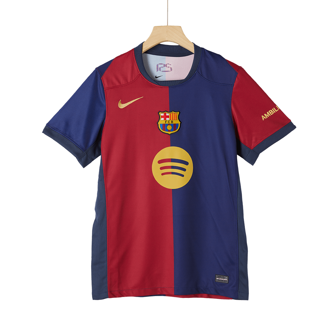Barcelona Home Jersey 2024/25-Spotify Logo Without Text