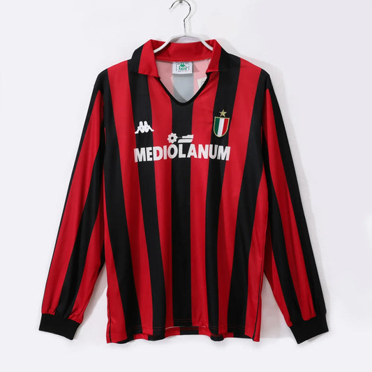 AC Milan Home Long Sleeve Kit Retro 88-89