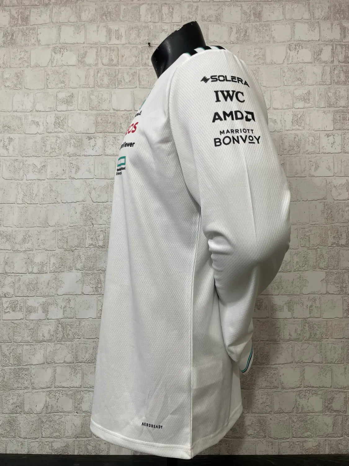 F1 Mercedes 2025 White Long Sleeve