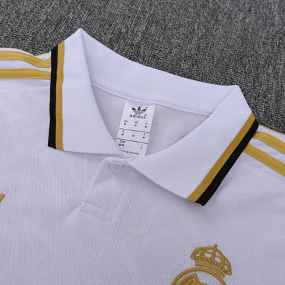 Real Madrid White Polo Kit 25-26