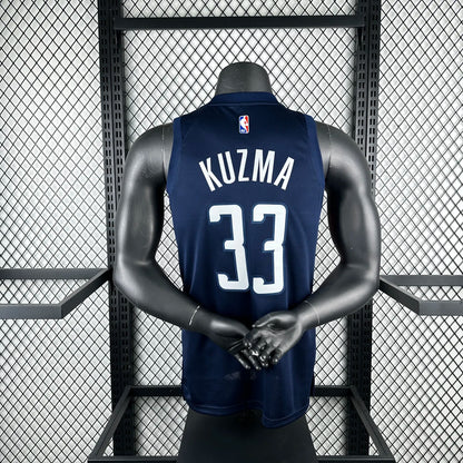 Kuzma#33 Washington Wizards 2025 NBA Blue Kit
