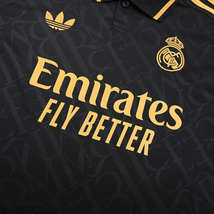 Real Madrid Black Polo Kit 25-26