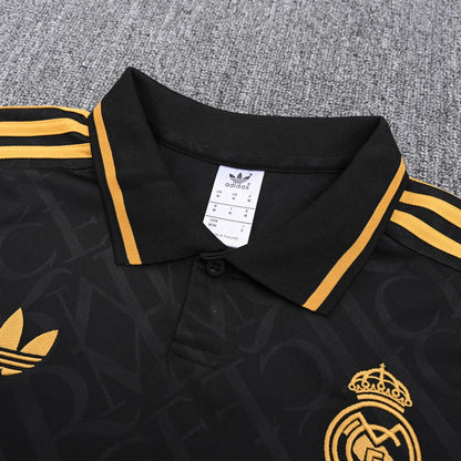 Real Madrid Black Polo Kit 25-26