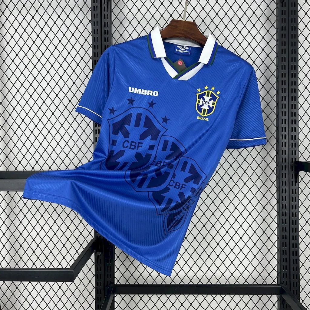 Brazil Away Blue Kit Retro 1994