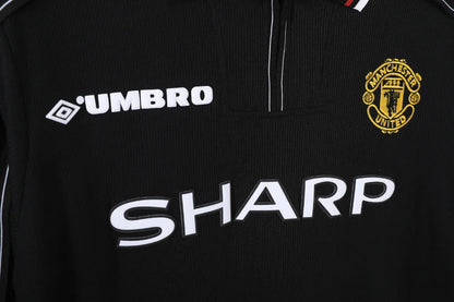Manchester United Black Long Sleeve Kit Retro 98-99