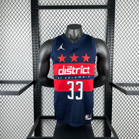 Kuzma#33 Washington Wizards 2025 NBA Blue Kit