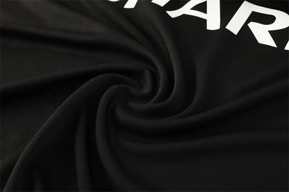 98-99 Manchester United Black Retro Training Suit - Top Only