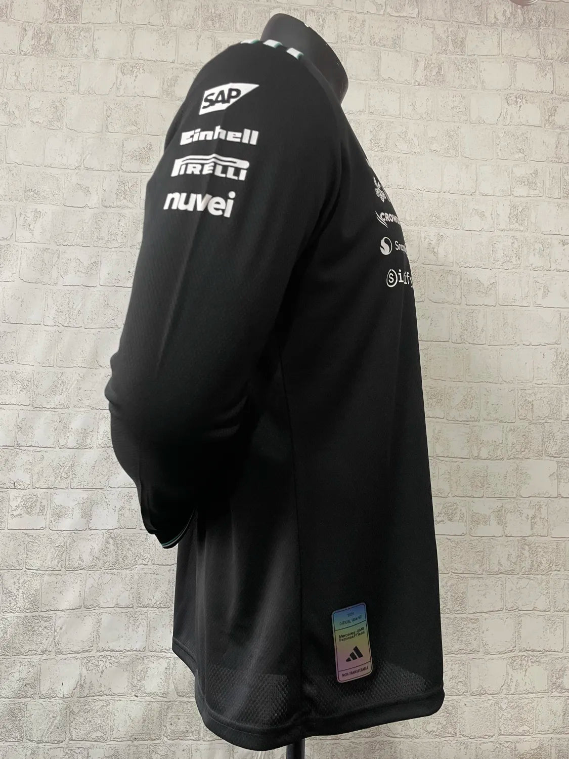 F1 Mercedes 2025 Black Long Sleeve