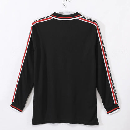 Manchester United Black Long Sleeve Kit Retro 98-99