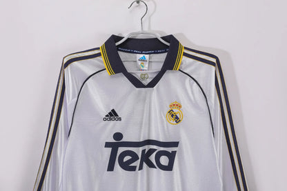 Real Madrid Home Long Sleeve Kit Retro 1998-2000