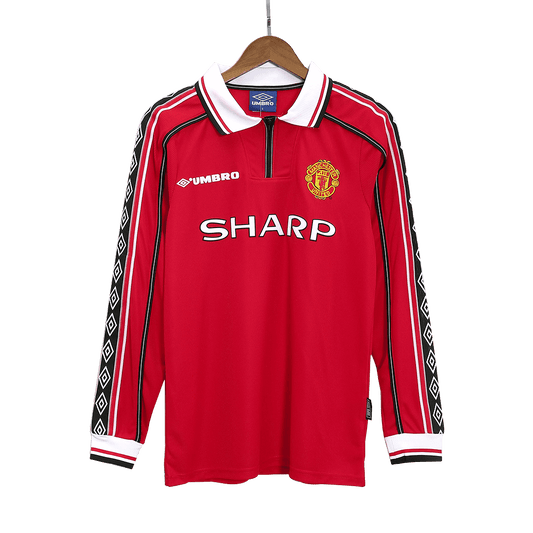 Manchester United Home Jersey Retro 1998/99 - Long Sleeve