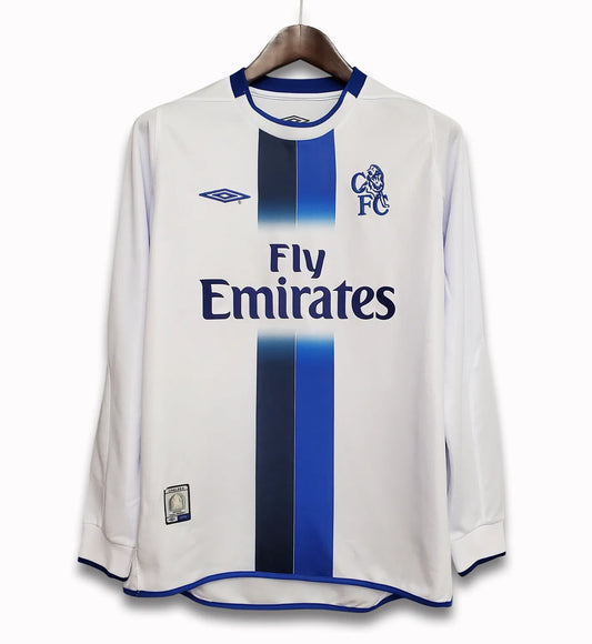 Chelsea Away Long Sleeve Kit Retro 03-04