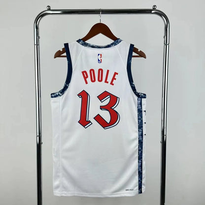 Poole#13 Washington Wizards 2025 NBA White Kit