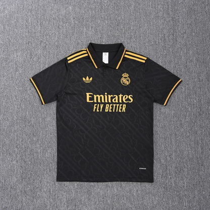 Real Madrid Black Polo Kit 25-26