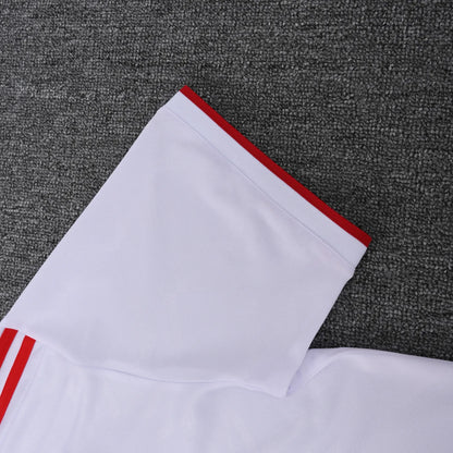 Manchester United White Polo Kit 25-26