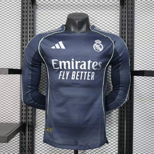 25-26 Real Madrid Away Long Sleeve Kit