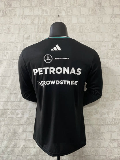 F1 Mercedes 2025 Black Long Sleeve