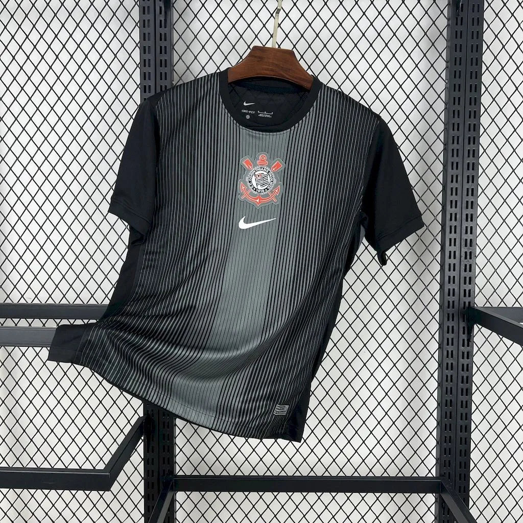 25-26 Corinthians Goal Keeper Black Fans Kit