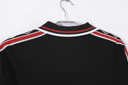 Manchester United Black Long Sleeve Kit Retro 98-99